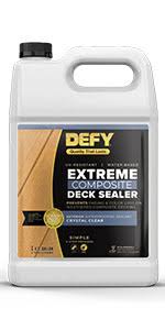 Estimate your material needs today. Defy Crystal Clear Composite Deck Waterproofing Sealer 1 Gallon Amazon Com