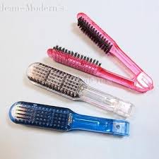A flat iron isn't the only game in town. Professional Flat Iron Hair Brush Hair Flat Clip Brush Clip Comb Straight Hair Comb Taiwantrade Com
