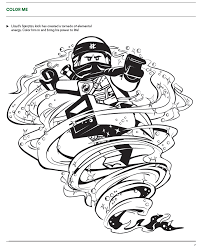 Dragon lloyd ninjago coloring pages. Coloring Sheet Lloyd S Spinjitzu Kick Of Energy Tornado