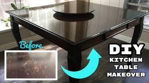Refinish an oak veneer table top that is scuffed and faded by years of kitchen use. How To Refinish Your Old Kitchen Table Beginner S Diy Guide