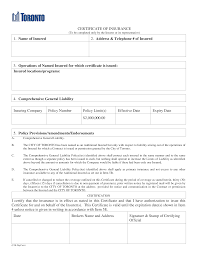 Fill online, printable, fillable, blank certificate of liability insurance form. Blank Certificate Of Insurance Templates At Allbusinesstemplates Com