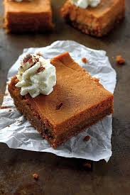 Greek Yogurt Pumpkin Pie Bars Baker By Nature Recipe Pumpkin Pie Bars Pumpkin Recipes Pumpkin Pie