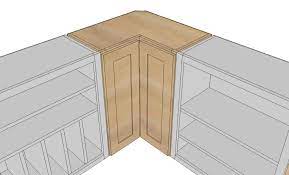Measure the dimensions of the cabinet top, bottom and side pieces on a piece of paper. Kitchen Cabinets Blind Corner Cabinet Solutions