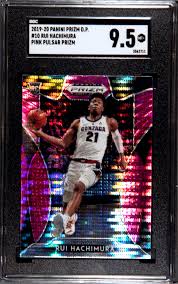 While autographs only average six per case, each hobby box includes four inserts and eight parallels. 2019 20 Panini Prizm Draft Picks Rui Hachimura 10 Pink Pulsar Prizm C Hobby Speculator