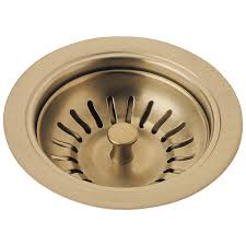 delta kitchen sink flange and strainer