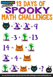 Are You Prepared To Keep Your Students Focused On Learning Math During The Excitement Of The Halloween Halloween Math Activities Math Challenge Halloween Math