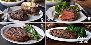 The size and thickness of your palm, excluding your fingers, equates to a 4 to 6 ounce serving size of beef. Logan S Roadhouse On Twitter What S Your Favorite Cut Of Steak A 6 Oz Sirloin B 8 Oz Filet C 20 Oz Bone In Ribeye D 12 Oz Ny Strip Http T Co Frxc4igdqa