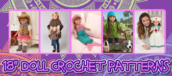 Treat them to some fashionable clothing, shoes, and accessories from silly monkey doll clothes. Paid And Free Crochet Patterns For 18 Inch Dolls Like The American Girl Doll