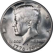 united states 1976 bicentennial kennedy half dollar