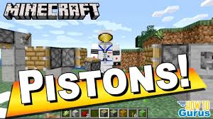 Minecraft Pistons Tutorial Crafting Recipe And How To Use These Powerf Crafting Recipes Tutorial Minecraft