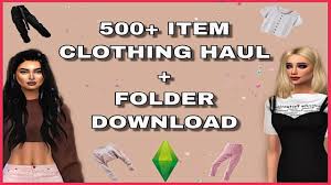 Now we will need to locate the sims 4 mod folder. Huge Sims 4 Clothing Cc Folder 500 Items And Download Youtube