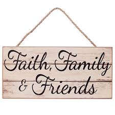 Find a great decor item to showcase your love for faith, family, and friends. 12 Wooden Sign Faith Family Friends Ap8134 Craftoutlet Com