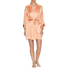 Josie Natori Womens Lillian Silk Pajama Shorts Orange