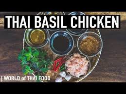 The flower buds may also be used. How To Make Thai Holy Basil Chicken Stir Fry Pad Ka Prao Gai Authentic Family Recipe 12 Youtube Holy Basil Chicken Basil Chicken Chicken Stir Fry