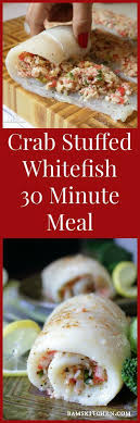 Crab Stuffed Whitefish Recipe Seafood Dinner Seafood Recipes Fish Dinner