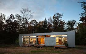 In The Catskills Assembled From A Kit Prefab Home Kits Modern Prefab Homes Prefab