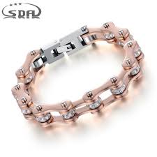 Black And Gold Motorcycle Chain Bracelet Hot Offer Sda High Quality Motorcycle Chain Bracelet For Women Ip Rose Gold Crystal 316l Sta Motorcycle Chain Bracelet Bike Chain Bracelet Biker Chain Bracelet
