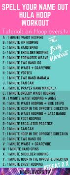 Hula Hoop Workout Spell Your Name Hula Hoop Workout Spell Your Name Hula Hoop