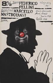 8 1 2 Movie Poster Federico Fellini Czech Polish Rare Art Polish Movie Posters Polish Poster Movie Posters Design