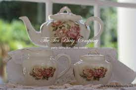 Homegoods Find Old Roses Motif Teapot Set We Have 11matching Teacup Saucers All For Rent Company Party Tea Party Tea Pots