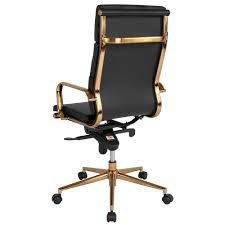 The manchester office chair brings a modern classic design with a contemporary twist to any workplace, conference room or home office. Oscar Modern Black Gold High Back Office Chair Eurway