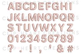 14 rose gold number/letter balloons betallic shop for balloons online our helium balloon websites include. Rose Gold Foil Balloon Alphabet Numbers With Symbols By Clipheartcreations Thehungryjpeg Com