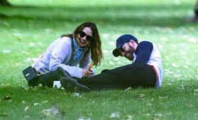 The mamma mia actress, 31, and captain america star, 39, appeared cosy as they enjoyed a sweet treat and chatted together during their day. See Photo Of Chris Evans And Lily James Happy On Their London Park Date