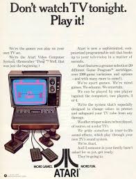 Vintage Atari 2600 Ad Don T Watch Tv Tonight Play It Classic Video Games Vintage Video Games Atari Games
