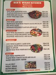 Ghanaians love great food, good drinks and a relaxing atmosphere (preferably outdoors). Beas Vegan Kitchen Home Accra Ghana Menu Prices Restaurant Reviews Facebook
