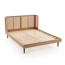 Bett Waska Mit Rattan Kopfteil Und Lattenrost Bett Kopfteil Bett Bettgestell