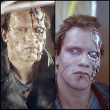 Marcus Wright is the only ACTUAL cyborg in terminator franchise.  Technically the 800's are closer to androids. As androids are machines  imitating living people. Yes, the terminator has living tissue but it