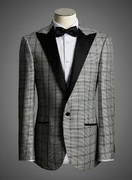 Black And White Check Coat Mens Bw Signature Jacket Black White Textured Check W Satin Peak Lapel Kt37075 Brentwilson Jackets Blazers For Men Three Piece Suit