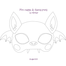 Dessins de masques de halloween. Masque D Halloween A Imprimer La Chauve Souris