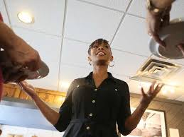 Brown previously served on the warrensville heights city council for three years. Oh 11 Candidate Shontel Brown Visits Angel Falls Coffee Shop In Akron