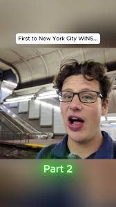 Two Guys Trying to See Who Can Get A Ticket First