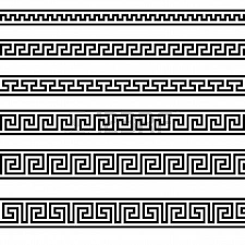 Ornamenti Di Confine Greco Tatuaggi Greci Tatuaggio Greco Cornici Artistiche