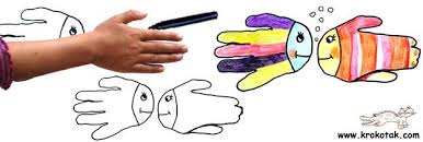 14 Ways To Make Handprint Animals Hand Print Animals Hand Art Drawing Drawing For Kids
