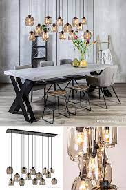grote hanglamp met verschillend glas hanglamp huis ideeen decoratie glas