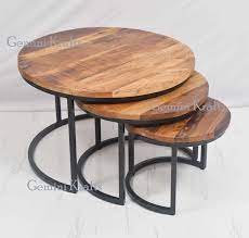 They can be equipped with additional capacious our wooden coffee tables sets are made of natural wood: Industrial Set Of 3 Coffee Table Industrial Nesting Nest Round Table Buy Coffee Table Industrial Coffee Table Nesting Coffee Table Product On Alibaba Com