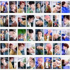 Pack Of 40 Bts Idol Photo Cards Photo Cards Photocard Bts Hair Colors