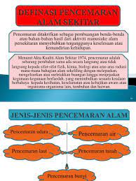 Pencemaran alam sekitar dibahagikan kepada empat jenis: Pencemaran Alam Sekitar Contoh