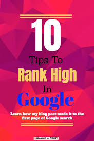 How To Write A Blog Post That Ranks High In Google Comes On First Page On Google Search Speaking Of Cents Blog Traffic Seo For Beginners Website Traffic