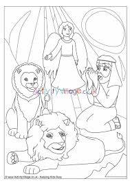 Coloring page old testament > daniel in the lions' den. Daniel In The Lions Den Colouring Page