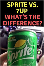 7up Vs Sprite What S The Difference Upset Stomach Sprite 7up