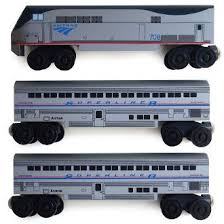Black Friday Amtrak P 42 Genesis 3 Car Train Set Wooden Train From Whittle Shortline Railroad Wooden Toy Train Wooden Train Toy Train