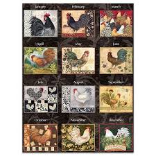 My Favorite Calendar Susan Winget S Proud Rooster Chicken Art Chickens And Roosters Art Class