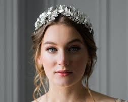 Laurel Leaf Flower Crown, Silver Bridal Tiara, Flower Tiara, Silver Leaf  Crown Kate Middleton #110