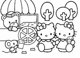 Hello Kitty E I Pop Corn Disegni Da Colorare Gratis Colorare