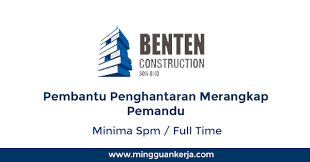 Is a civil engineering company located in jalan 1/128, kuala lumpur, federal territory of kuala lumpur, malaysia. Benten Construction Sdn Bhd Pembantu Penghantaran Merangkap Pemandu Salam Kerjaya
