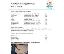 8 Cleaning Price List Templates Free Word Pdf Excel